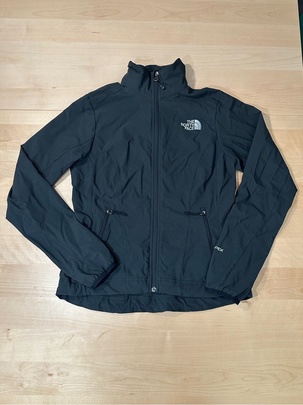 The‎ North Face Jacket Womens Small Black Full Zip Outdoor Mock Neck